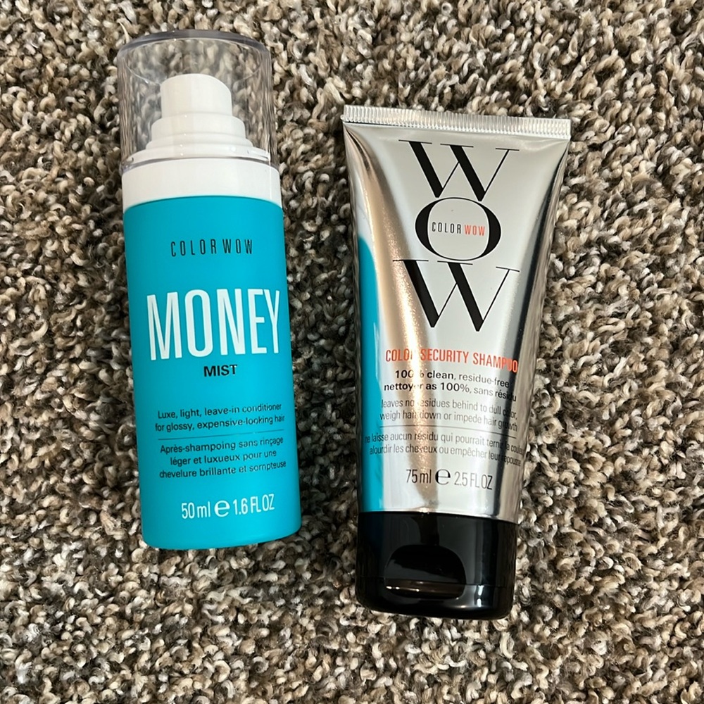 Color wow money mist and color security shampoo